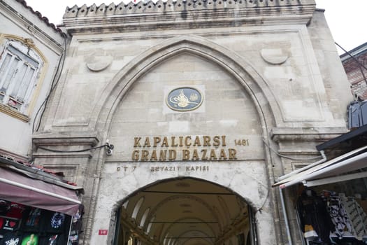 ISTANBUL, TURKEY 12 May 2023: Grand Bazaar in Istanbul, Turkey