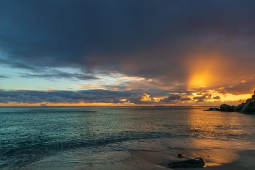 Peaceful beach in Saint Barthlemy (St. Barts, St. Barth) Caribbean