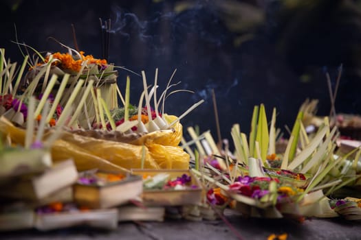 Traditional Balinese Offerings that is set every morning