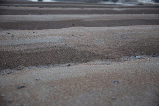 Texture of a beach close up