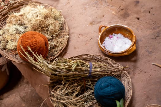 Peruvian Alpaca Yarn showing the types of ingredients to make it