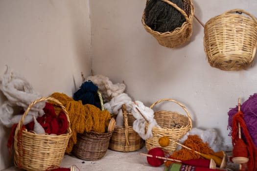 Alpaca yarn to be knitted for souvenirs