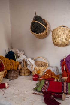 Alpaca yarn to be knitted for souvenirs