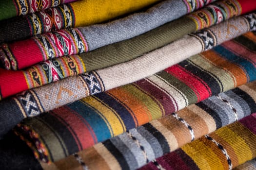 Stack of wools to be sold as souvenirs