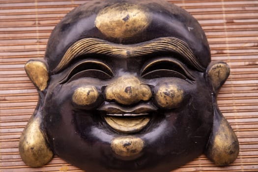 Vietnamese traditional mask displayed for sale
