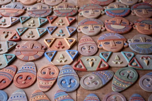 Peruvian handcrafted magnets to be sold as souvenirs