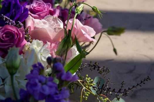 Fresh Wedding Flowers on the aisle