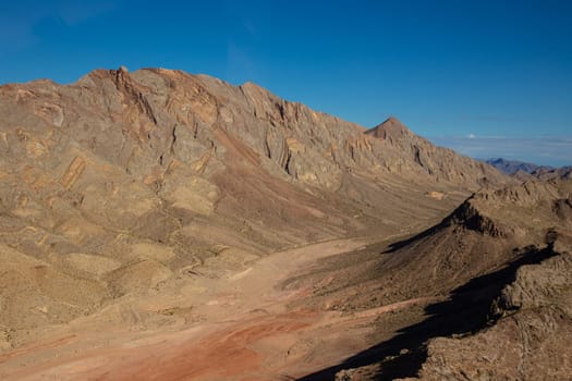 Aerial view of Desert mountains in Arizona