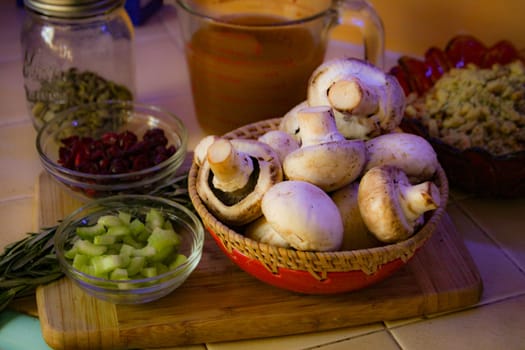 Thanksgiving Spread for Cooking for vegetarians