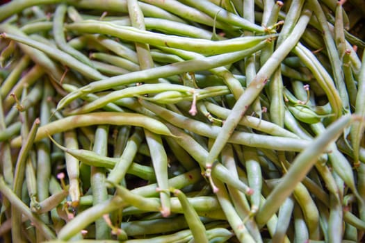 Bunch of Green Beans shot close up