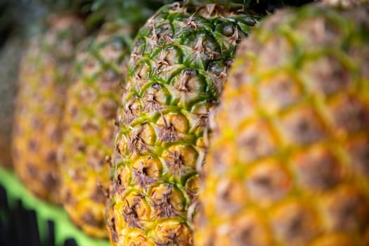 Pineapple shot close up showing details