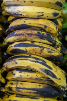 Bunch of Yellow Bananas at a Market