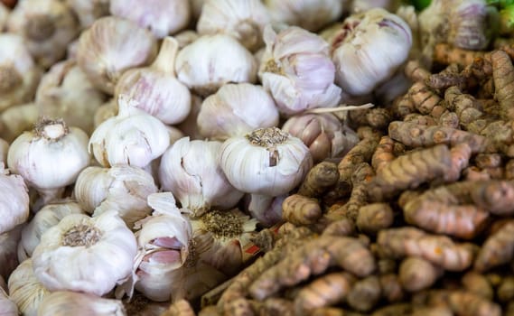 Ginger and garlic used for healing and cooking