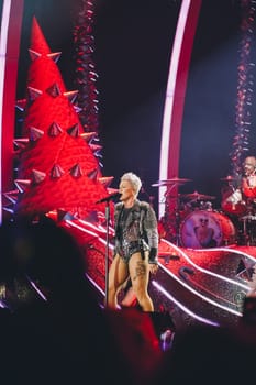 February 24th, 2024. Melbourne, VIC, Australia. Three-time Grammy Award-winning singer, performer, and international pop icon, PINK with The TRUSTFALL Summer CarnivalTour.