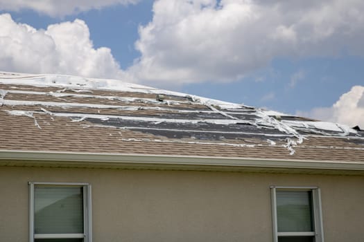 Roof still not fixed right before the next hurricane season