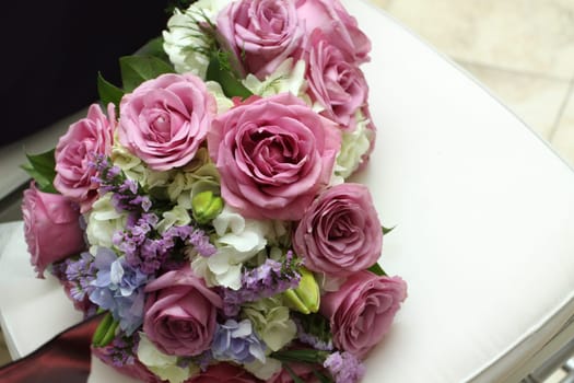 Pastel Bridal Bouquet with Roses