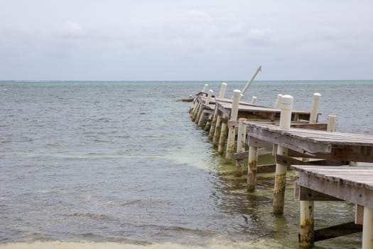 Destroyed Pier after Hurricane that needs to be replaced