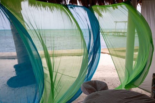 Outdoor Massage Hut by the ocean