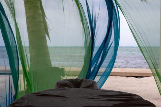 Outdoor Massage Hut by the ocean