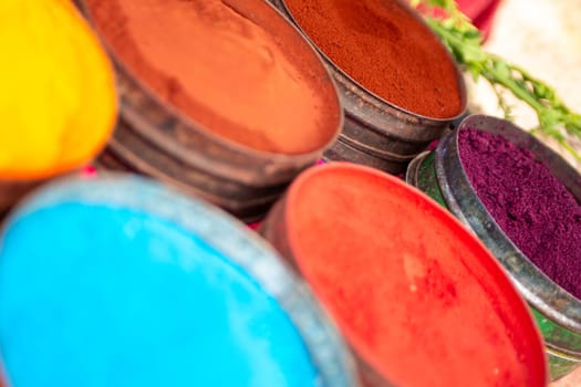 Peruvian Powdered Dyes on display