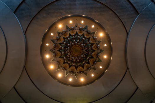 Interior Circular Chandelier in a building