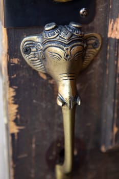 Indonesian Elephant Decoration thats a door knob