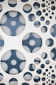 Lots of Circles used as a wall design