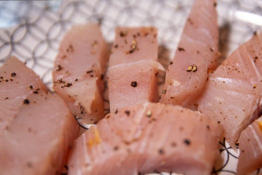 Portioned Mahi Mahi with Salt and Pepper