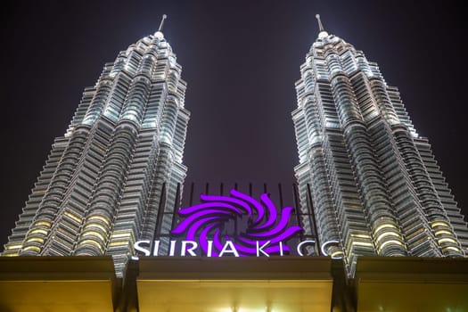 KLCC Twin Towers in Kuala Lumpur Malaysia