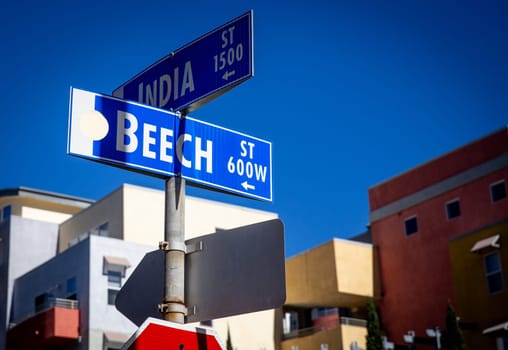 Little Italy in San Diego street signs