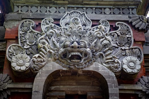 Door mantle of Indonesian Deity hand carved