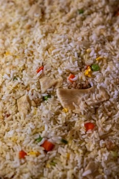 Chicken fried rice freshly made