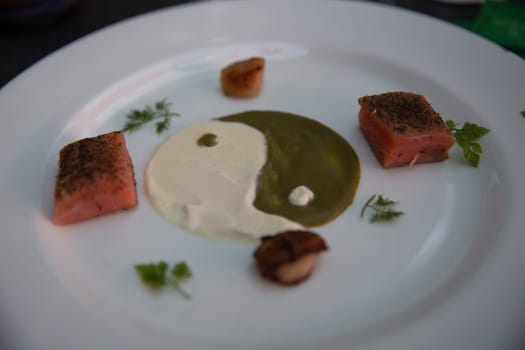 Ying Yang plate for chinese new year dinner