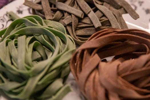 Trio of Artisan Raw Pasta Nests
