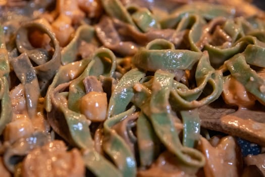 Different types of pasta in vodka sauce
