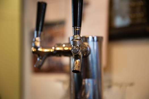 Beer or wine tap at a bar