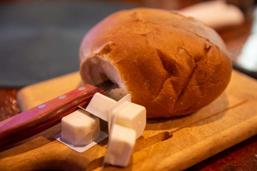 Complimentary Loaf of Bread given at the bar