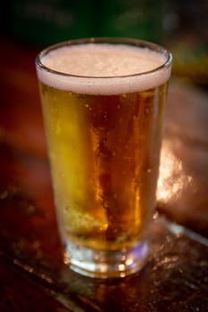 Ice Cold Beer on a Bar