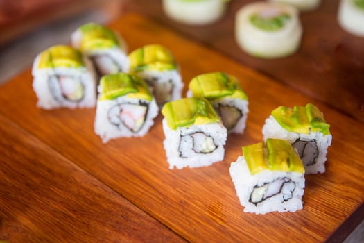 Avocado California Roll freshly made