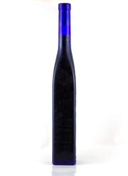 Blank Blue Tall Bottle mostly used for light wine