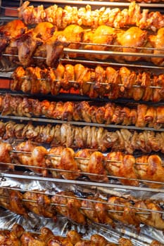 Roasting chicken on a spickit to sell