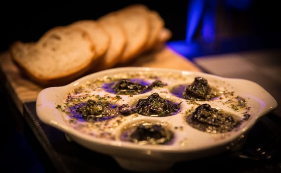 Escargot with french bread Appetizer