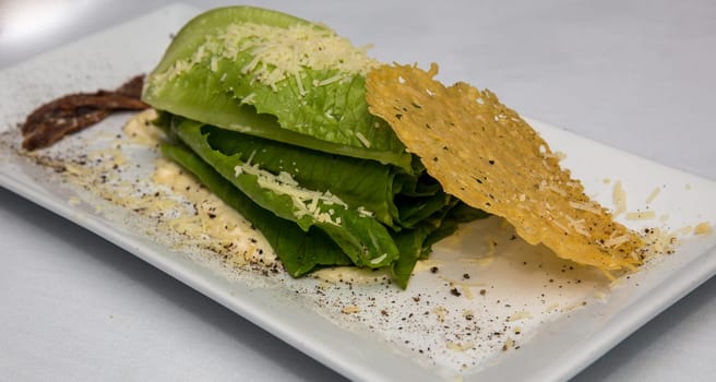 Gourmet Caesar Salad with Anchovies