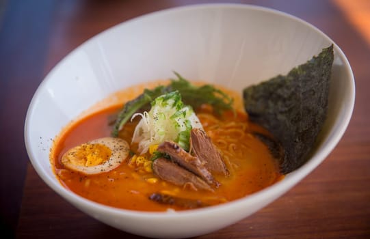 Japanese Spicy Pork Flavored Ramen bowl