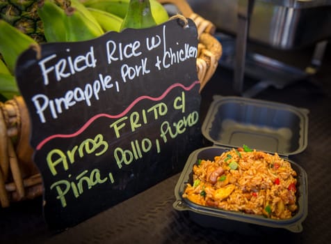 Fried Rice with Pineapple, pork and chicken