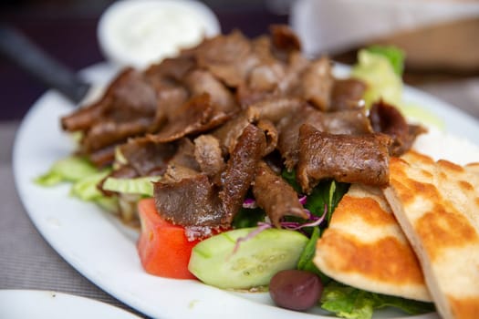 Gyro Platter in Greek Town in Chicago