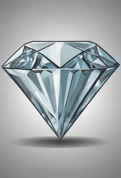 The epitome of luxury, this diamond illustration reflects nature's perfection.