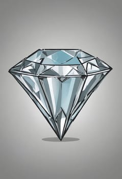 The epitome of luxury, this diamond illustration reflects nature's perfection.