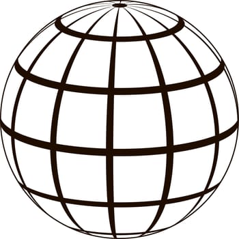 Graticule globe Meridian parallel field lines  surface template graticule