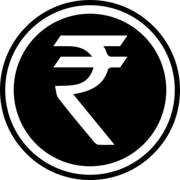 Currency symbol India Indian rupee vector rupee sign INR